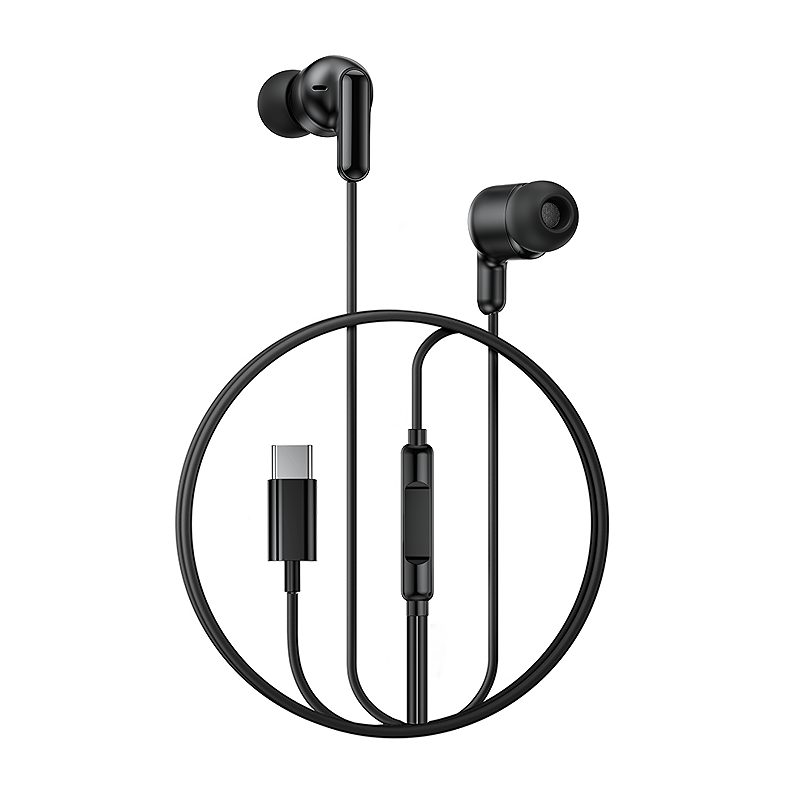XO wired earphones EP84 USB-C black - Billede 2