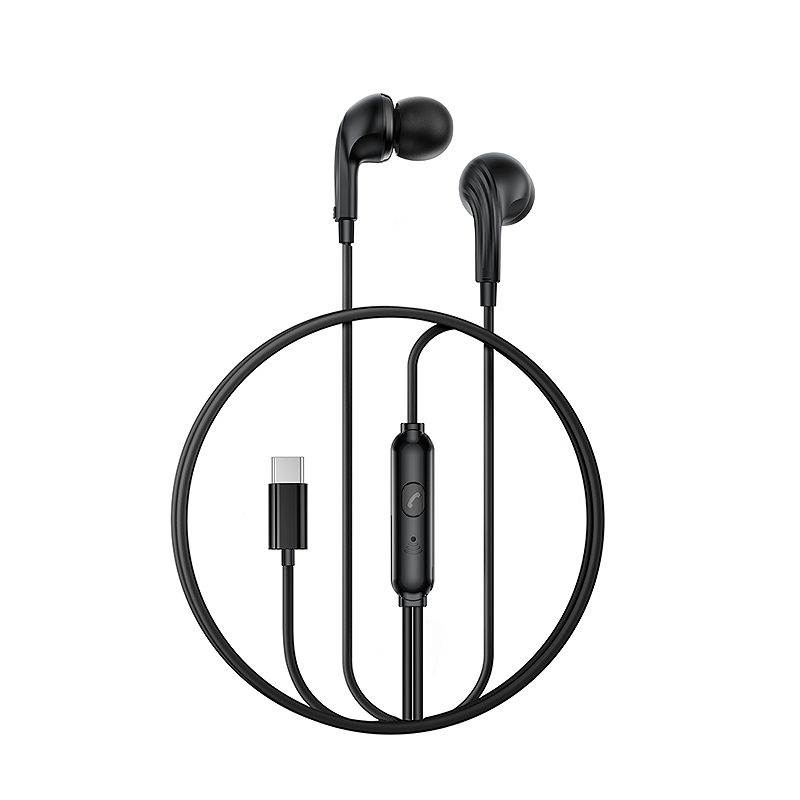 XO wired earphones EP82 USB-C black - Billede 2
