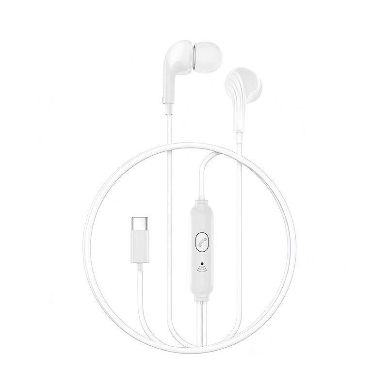 XO wired earphones EP82 USB-C white - Billede 2