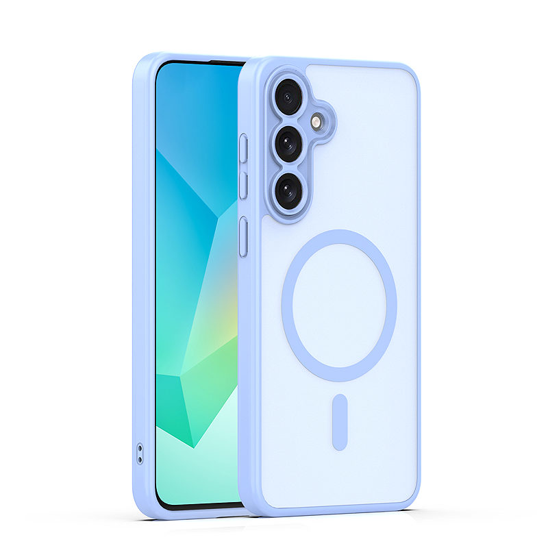 Mag Matt case for Samsung Galaxy A16 4G / A16 5G / A17 4G / A17 5G / A18 5G light blue big hole