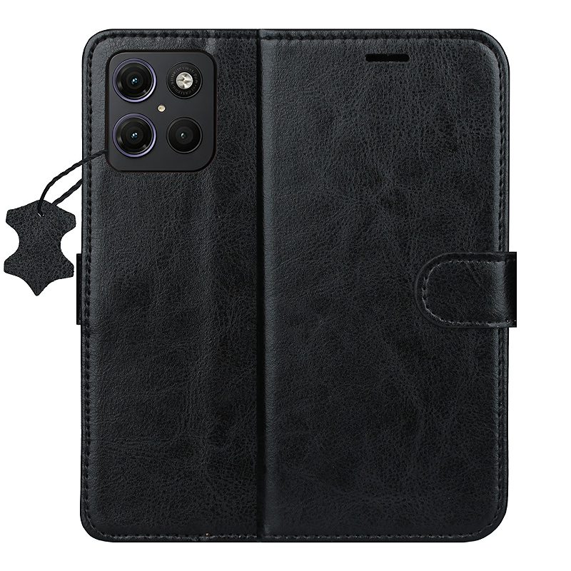 Smart Luxe leather case for Motorola Moto G15 / G15 Power / G17 / G17 Power black