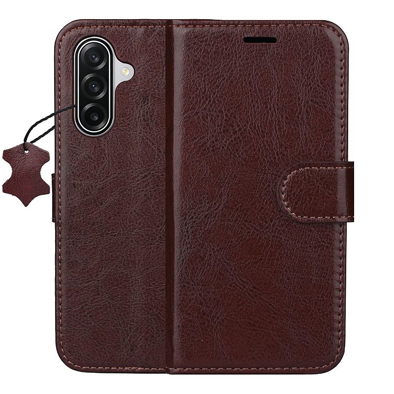 Smart Luxe leather case for Samsung Galaxy S25 FE brown