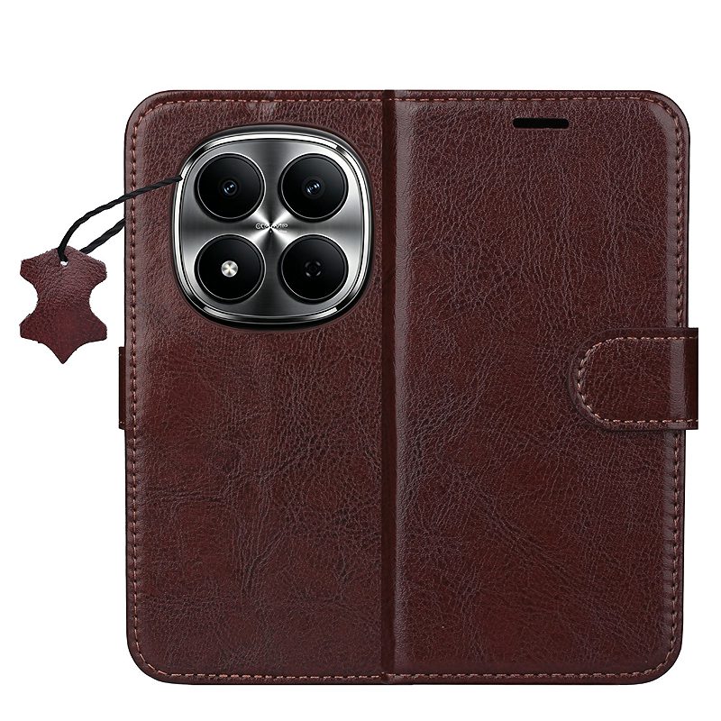 Smart Luxe leather case for Xiaomi Redmi Note 15 Pro Plus 5G brown