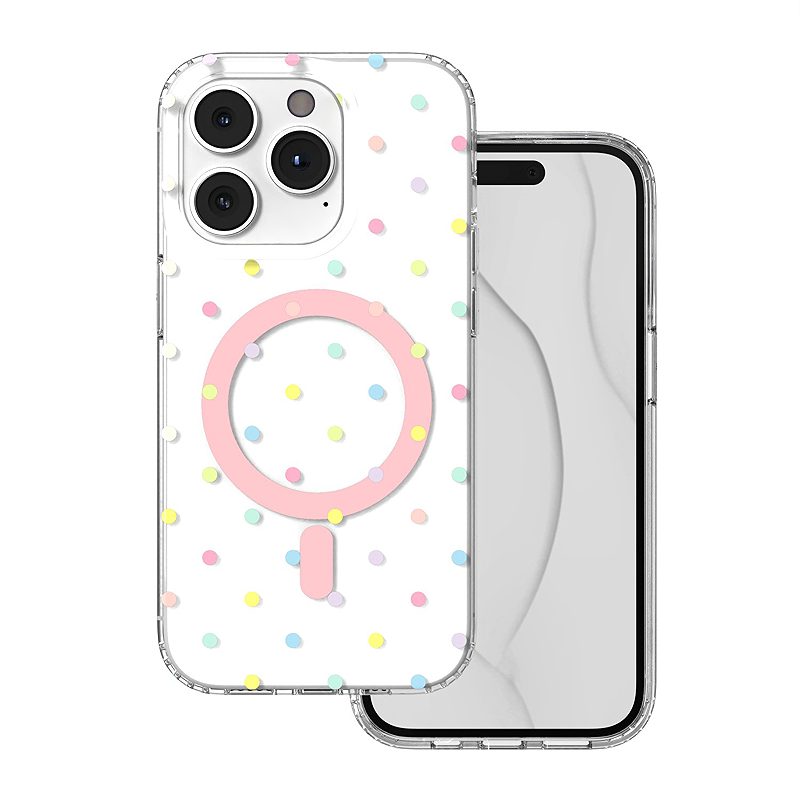 Bubble Dots Mag case for iPhone 14 Pro 6,1" white