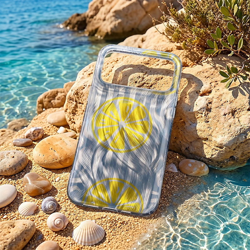 Ultra Trendy Summer case for iPhone 15 Pro 6,1" lemon - Billede 5