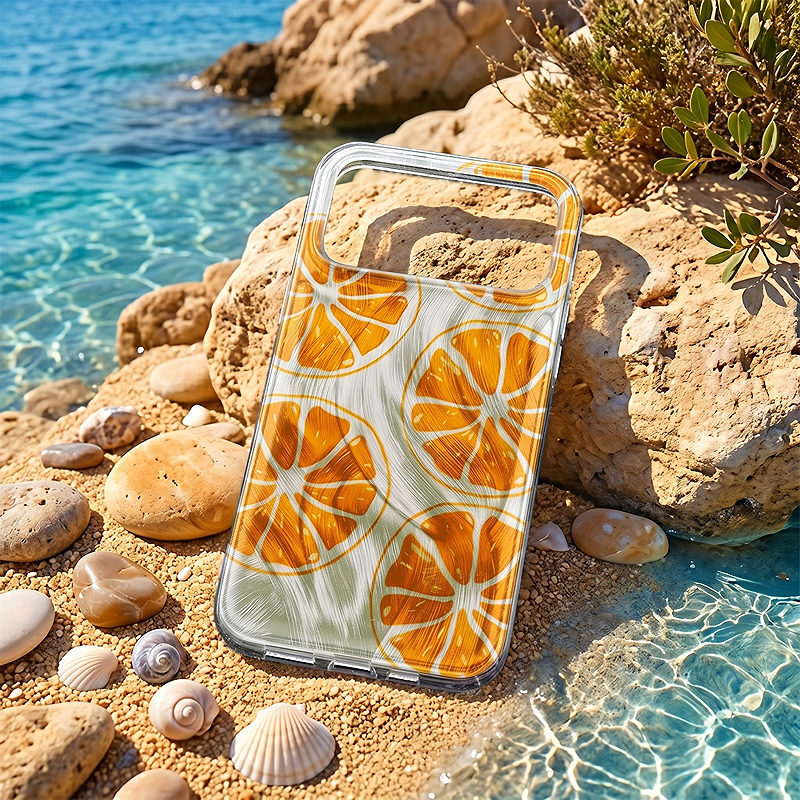 Ultra Trendy Summer case for iPhone 16 6,1" orange - Billede 5