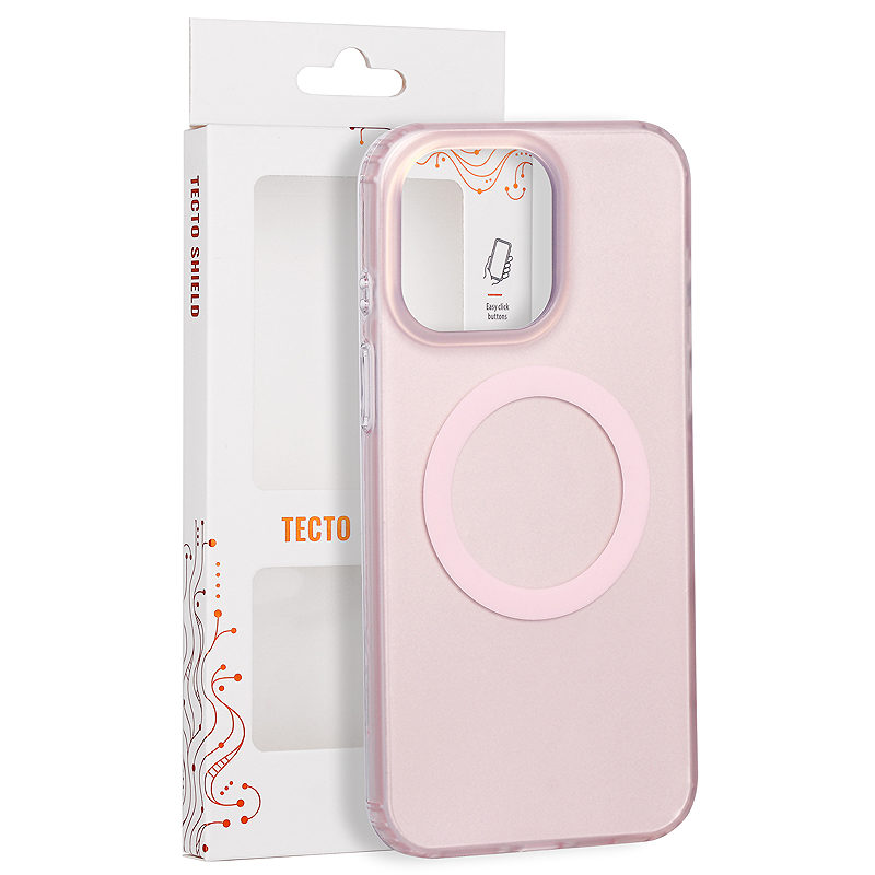 Tecto Shield Mistiq Mag case for iPhone 15 Pro Max 6,7" pink