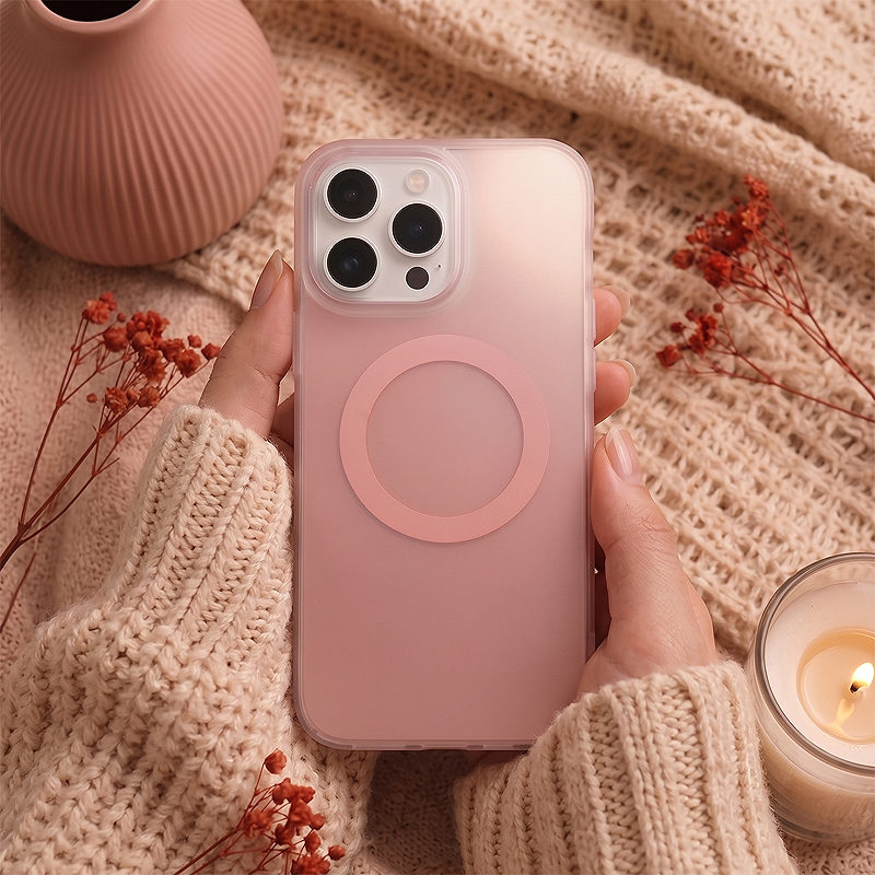 Tecto Shield Mistiq Mag case for iPhone 15 Pro Max 6,7" pink - Billede 5