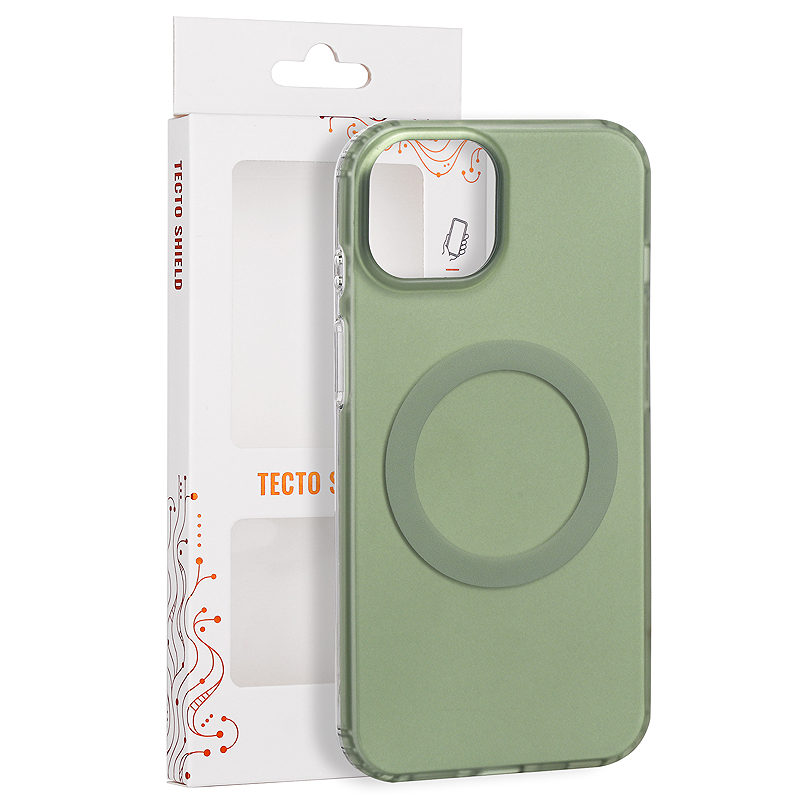 Tecto Shield Mistiq Mag case for iPhone 15 6,1" olive