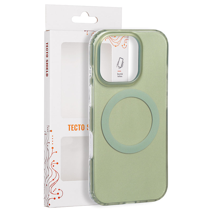 Tecto Shield Mistiq Mag case for iPhone 15 Pro 6,1" olive