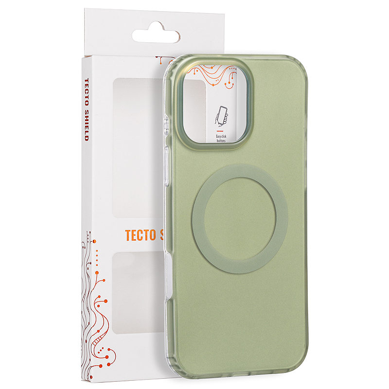 Tecto Shield Mistiq Mag case for iPhone 15 Pro Max 6,7" olive