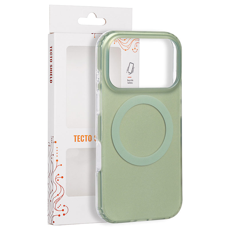 Tecto Shield Mistiq Mag case for iPhone 17 Pro 6,3" / 18 Pro 6,3" olive