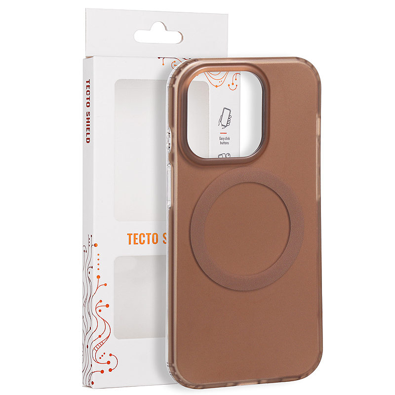 Tecto Shield Mistiq Mag case for iPhone 14 Pro 6,1" brown