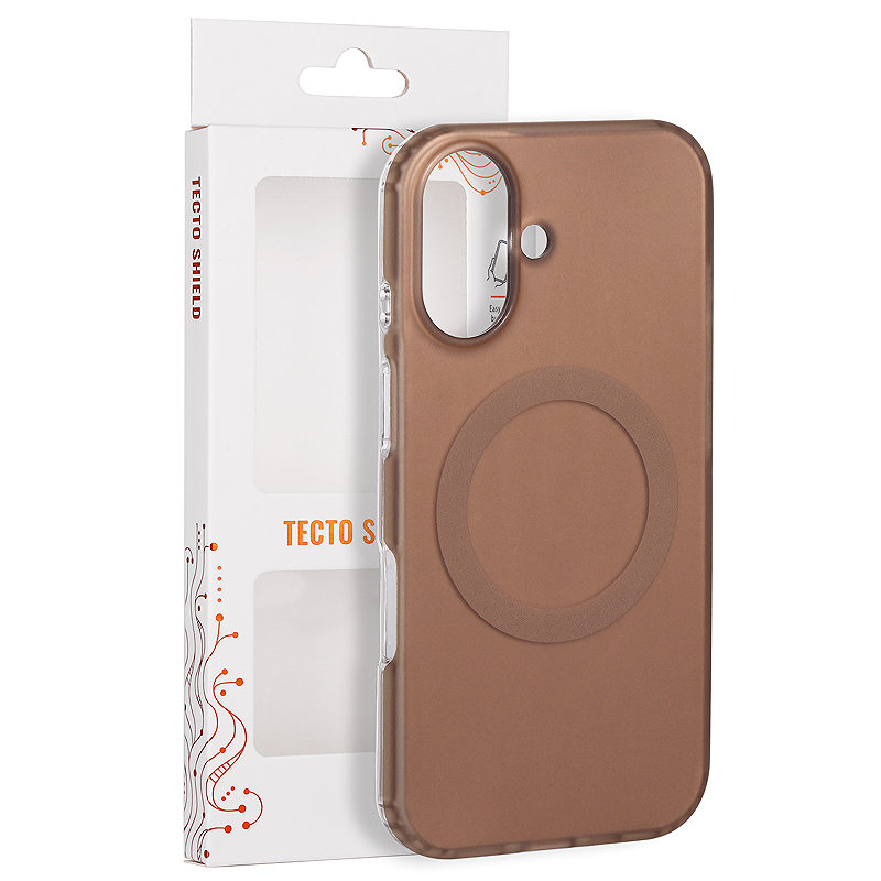Tecto Shield Mistiq Mag case for iPhone 16 6,1" brown