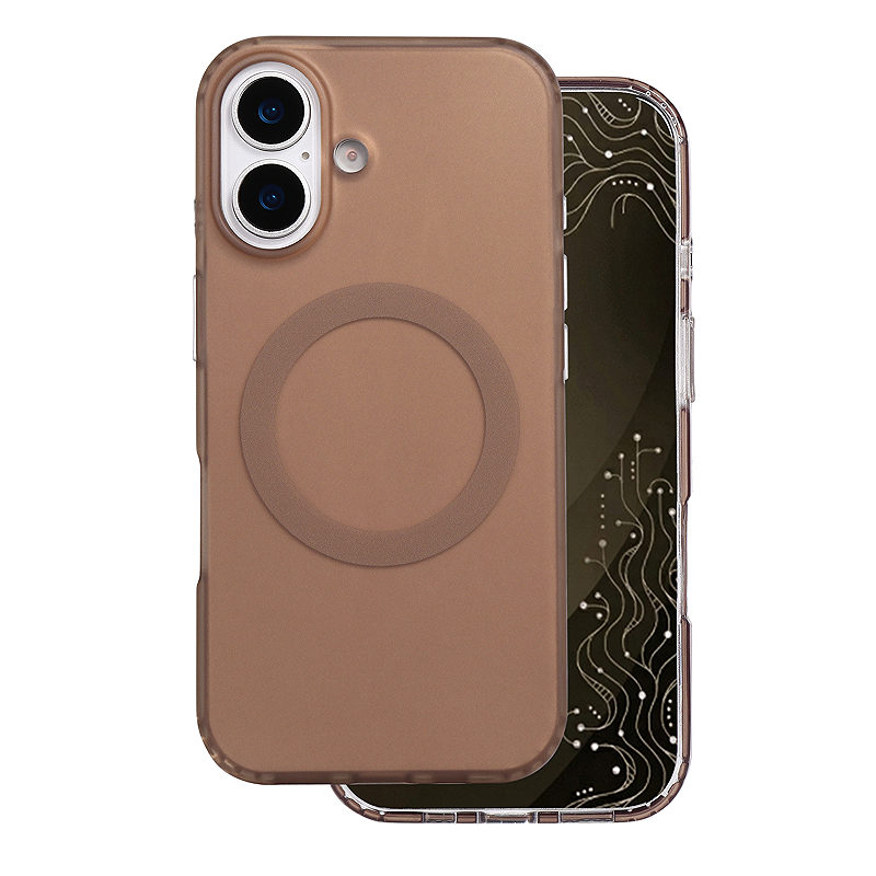 Tecto Shield Mistiq Mag case for iPhone 16 6,1" brown - Billede 2