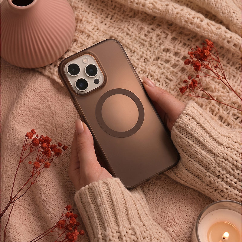 Tecto Shield Mistiq Mag case for iPhone 16 6,1" brown - Billede 5