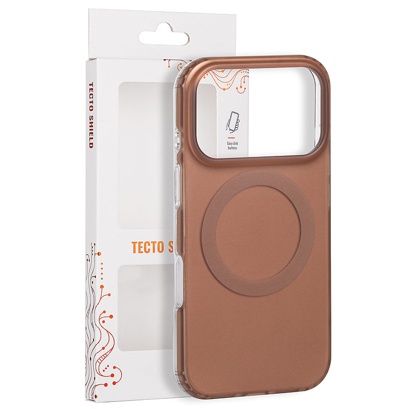 Tecto Shield Mistiq Mag case for iPhone 17 Pro 6,3" / 18 Pro 6,3" brown