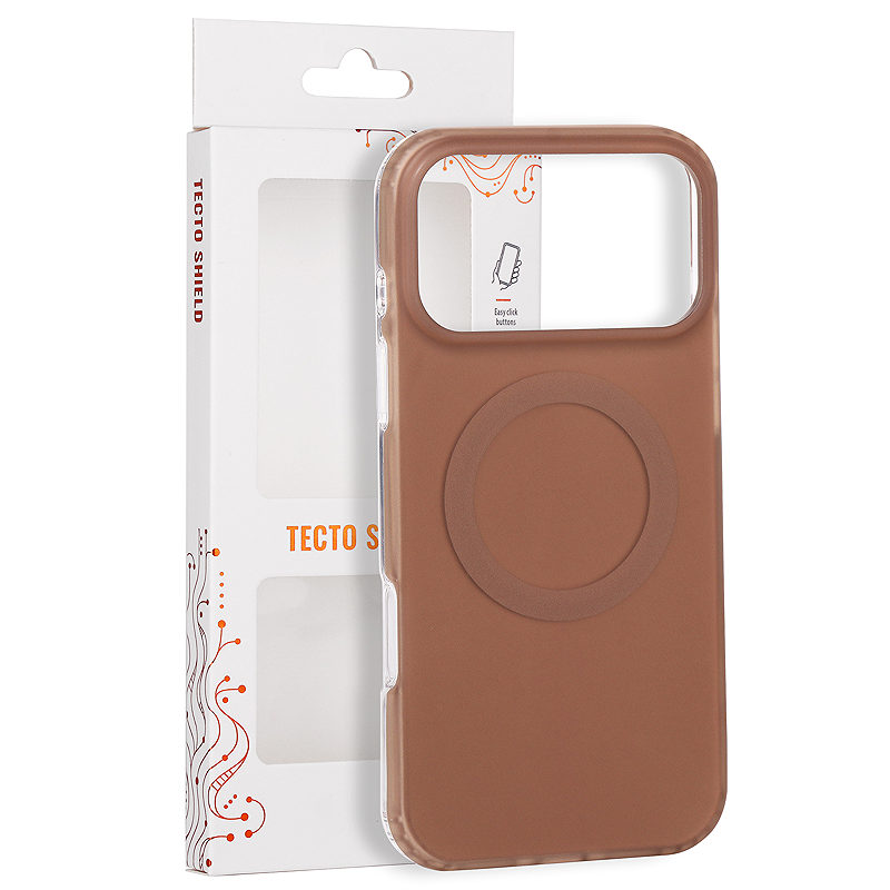 Tecto Shield Mistiq Mag case for iPhone 17 Pro Max 6,9" / 18 Pro Max 6,9" brown