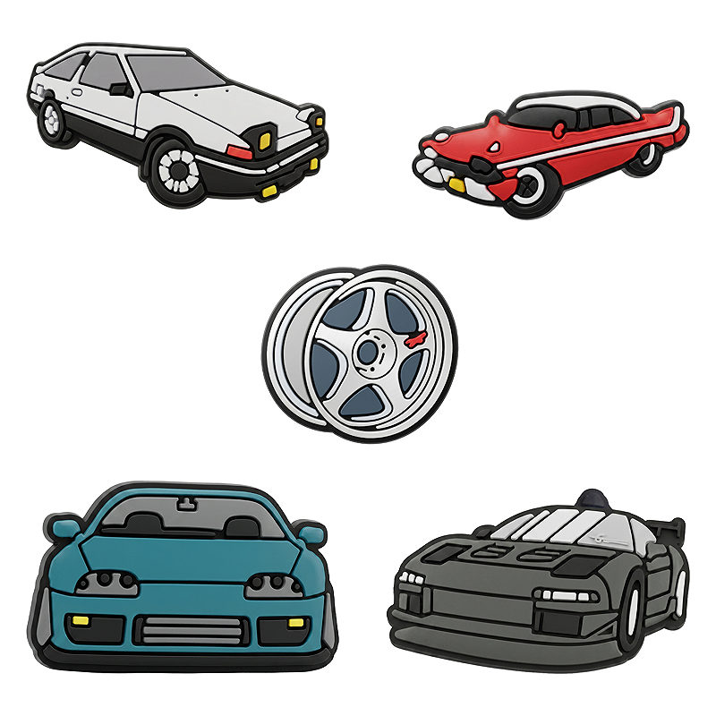 3D Sticker Fast cars 5pcs set