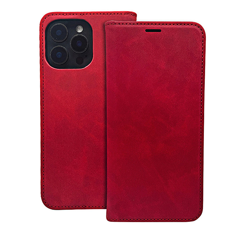 Smart Suede case for iPhone 17 Pro 6,3" / iPhone 18 Pro 6,3" red