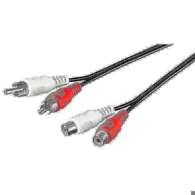 Kabel,Phono RCA x2  M-F 2.5m