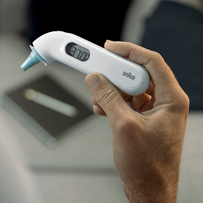 Braun ThermoScan 3 Kontakt Hvid Øre - Billede 4