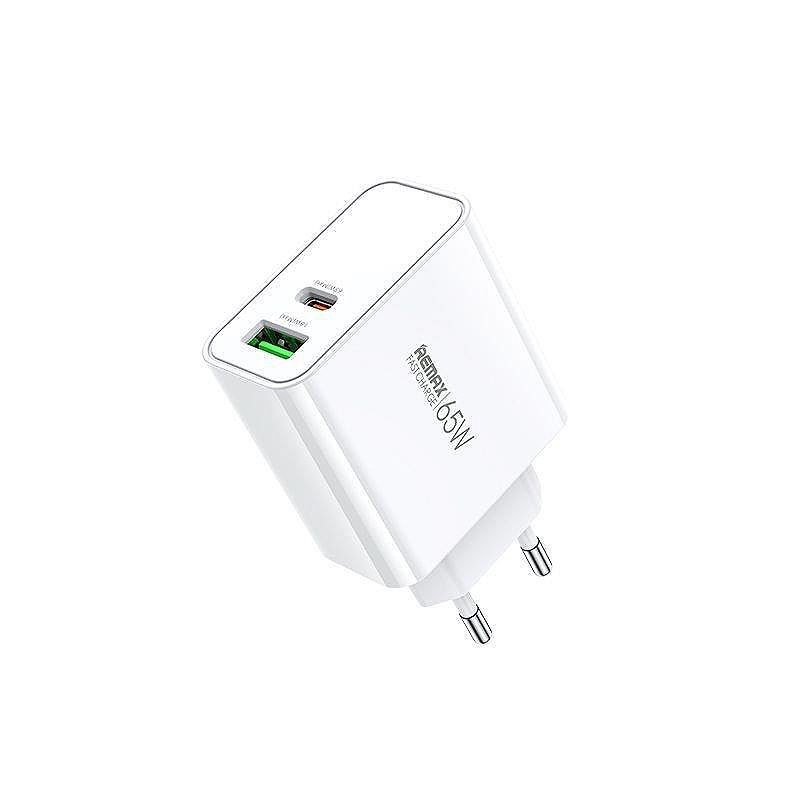 WALL CHARGER KIDDY SERIES 65w RP-U125 USB/USB-C WHITE