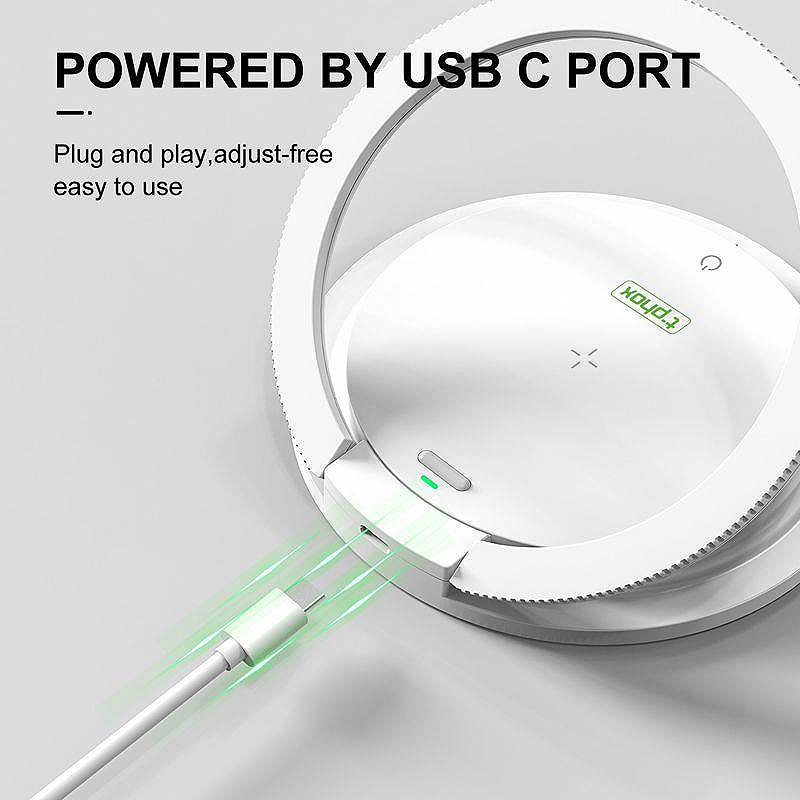 BEDSIDE LAMP  T-PHOX WITH CHARGER SL-603 15 WHITE