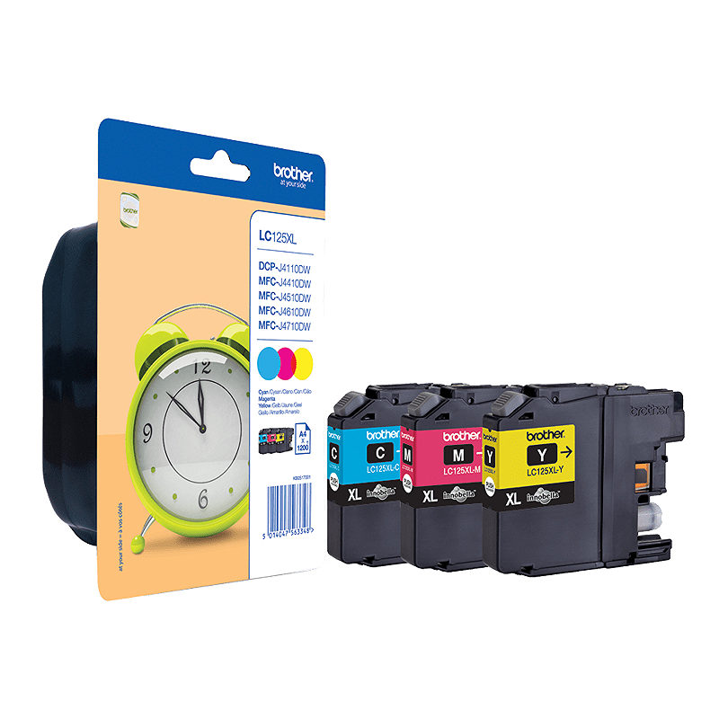Brother LC125XLRBWBP ink cartridge