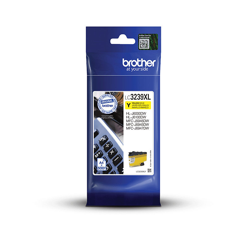 Brother LC-3239XLY blækpatron 1 stk Original Højt (XL) udbytte Gul
