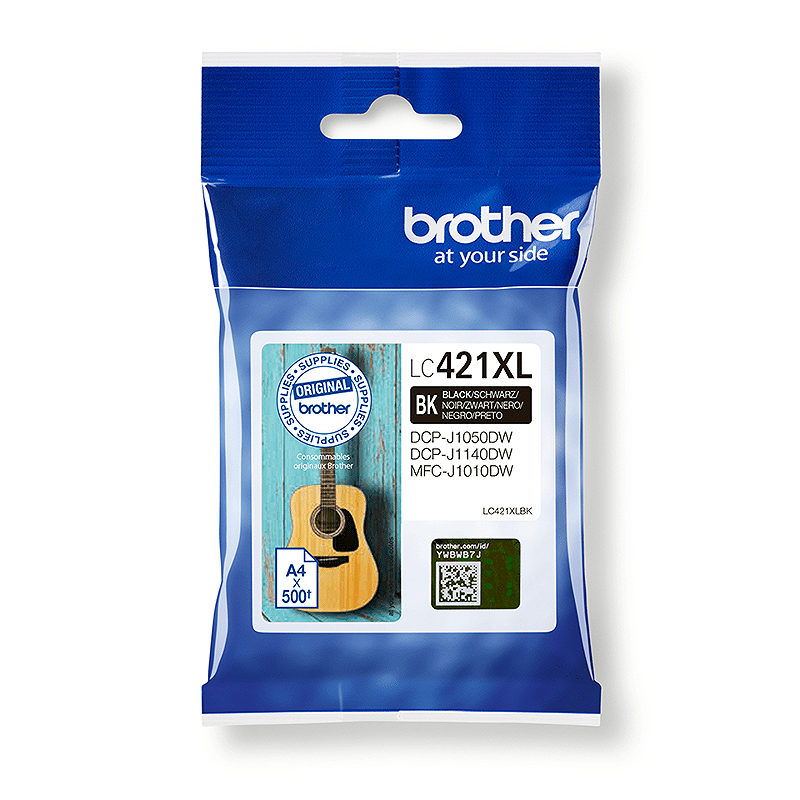 Brother LC-421XLBK blækpatron 1 stk Original Højt (XL) udbytte Sort