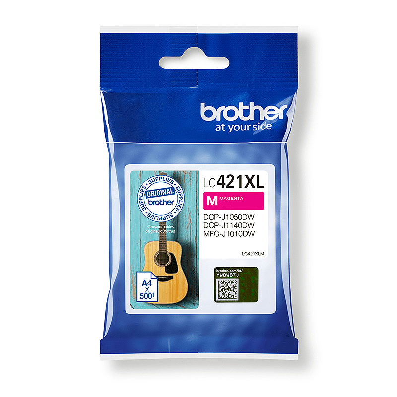 Brother LC-421XLM blækpatron 1 stk Original Højt (XL) udbytte Magenta