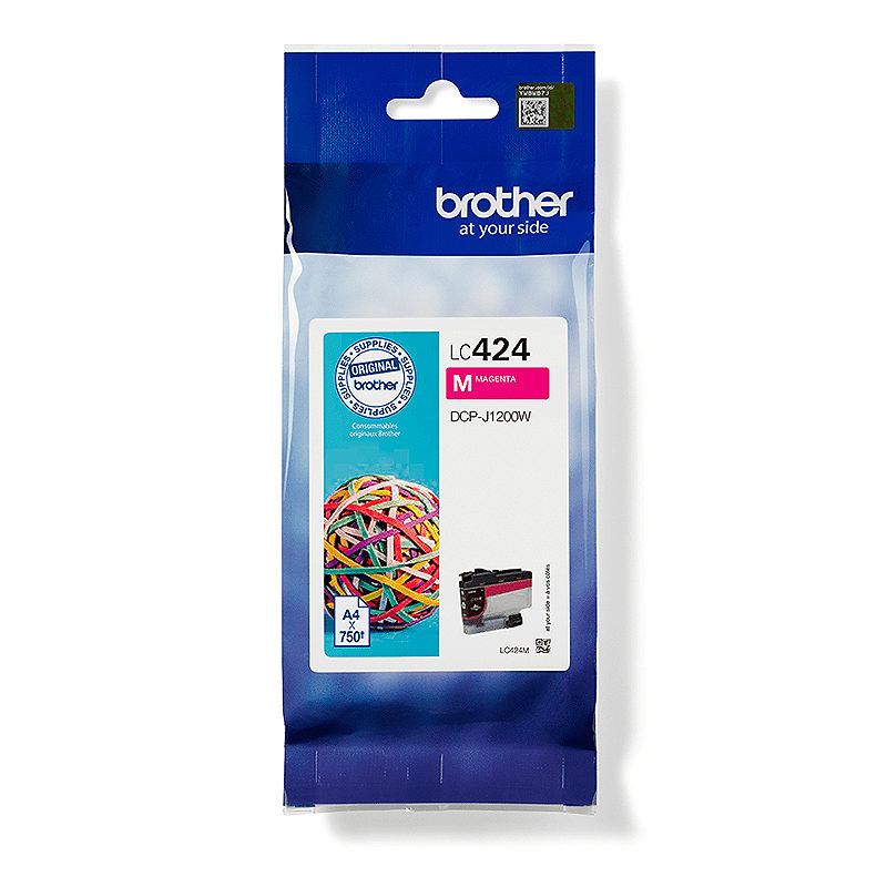 Brother LC-424M blækpatron 1 stk Original Magenta