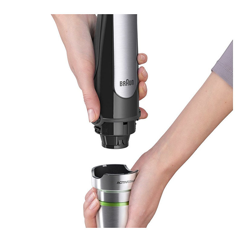 Braun MQ 7000X 0,6 L Nedsænkning blender 1000 W Sort, Satin stål - Billede 4