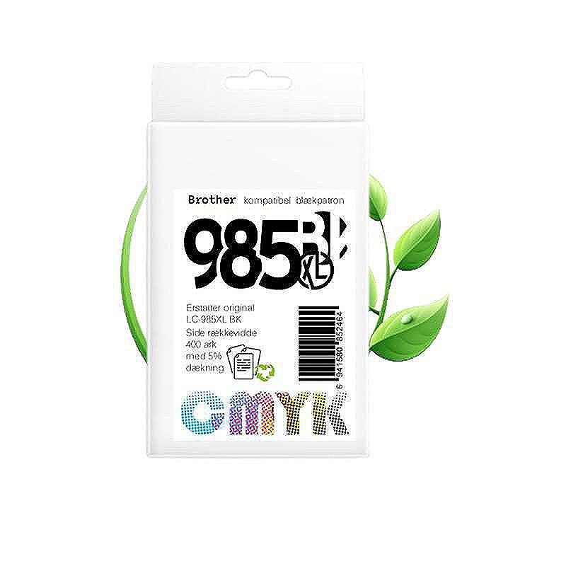 Brother LC985BK blæk CMYK