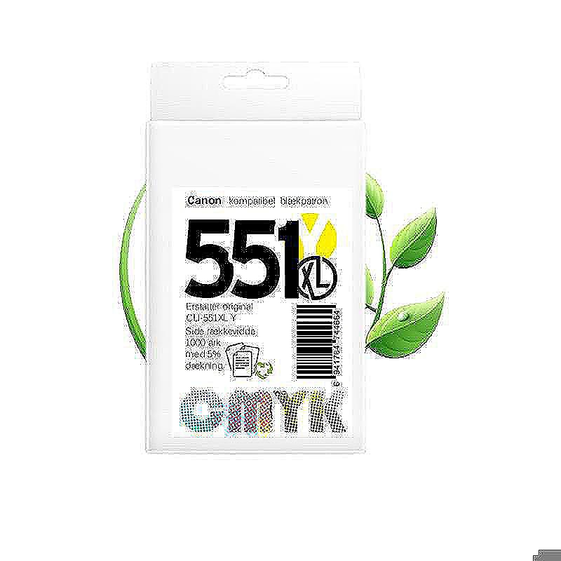 Canon CLI 551Y blæk CMYK