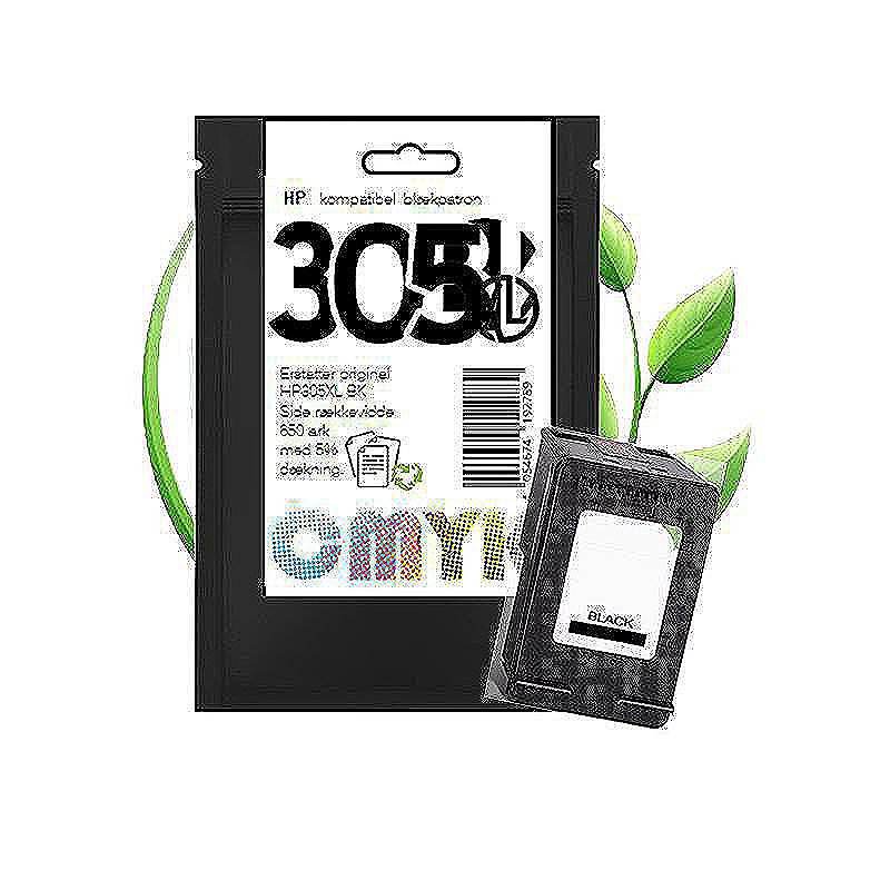 HP 305XL BK blæk CMYK