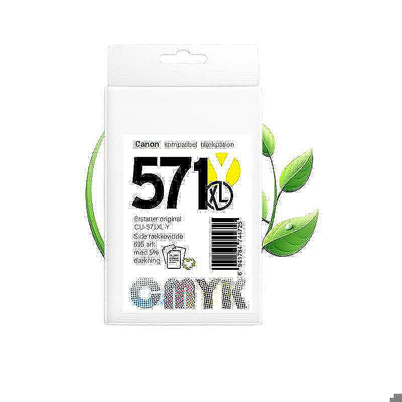 Canon CLI571XL Y blæk CMYK