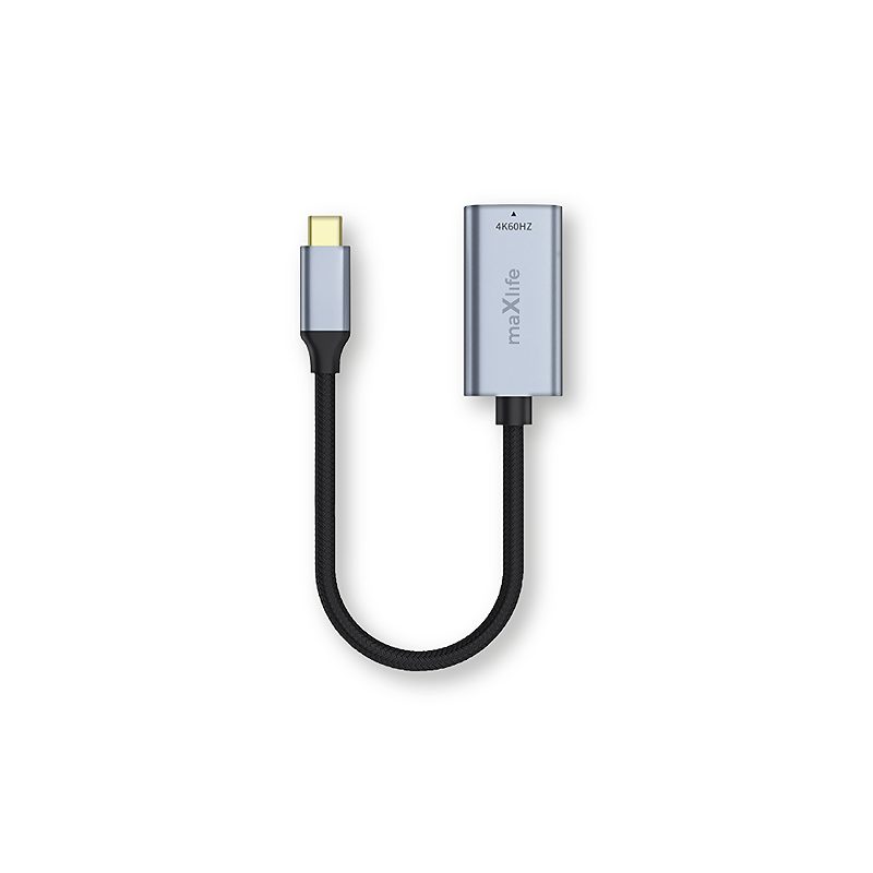 Maxlife adapter MXHC-01 HDMI - USB-C 4K 60HZ black - Billede 3