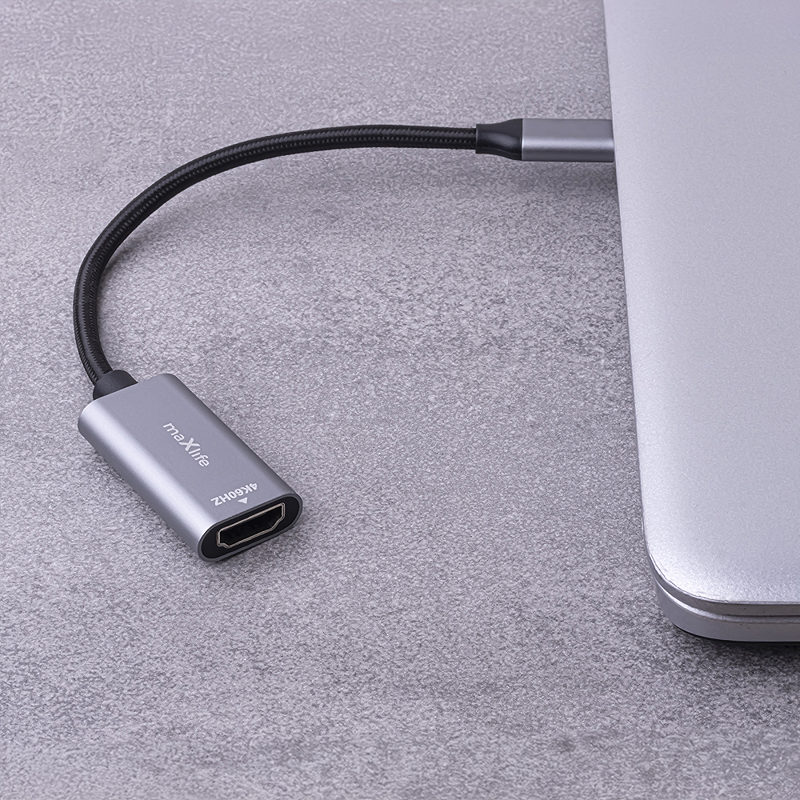 Maxlife adapter MXHC-01 HDMI - USB-C 4K 60HZ black - Billede 5