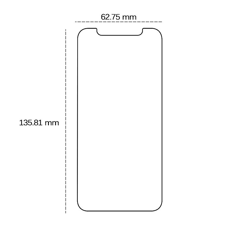 Tempered glass 2,5D for iPhone X / XS / 11 Pro - Billede 2