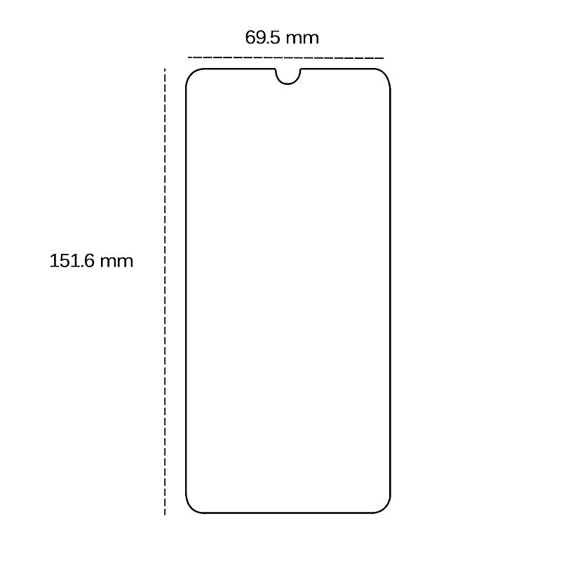 Tempered glass 2,5D for Huawei Y6 2019 - Billede 2