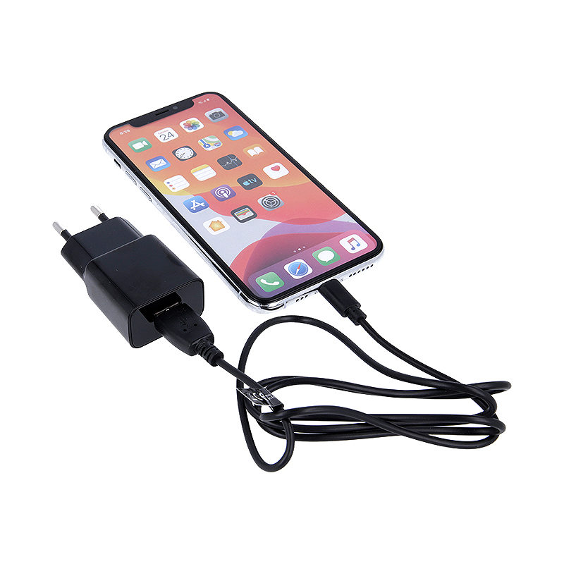 Maxlife MXTC-01 charger 1x USB 2.1A black + microUSB cable - Billede 4