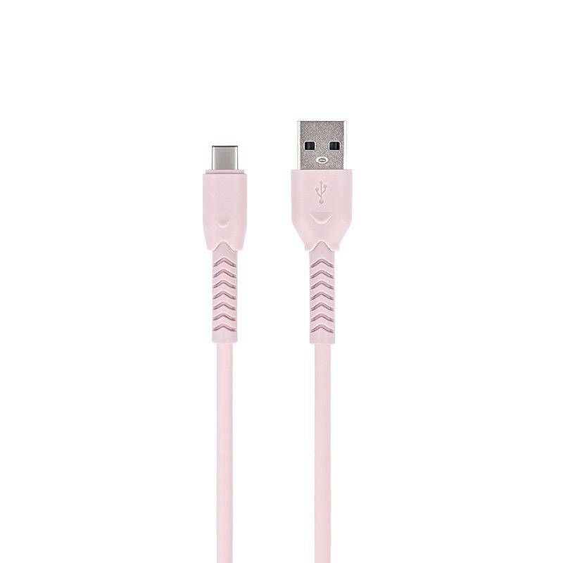 Maxlife MXUC-04 cable USB - USB-C 1,0 m 3A pink - Billede 2