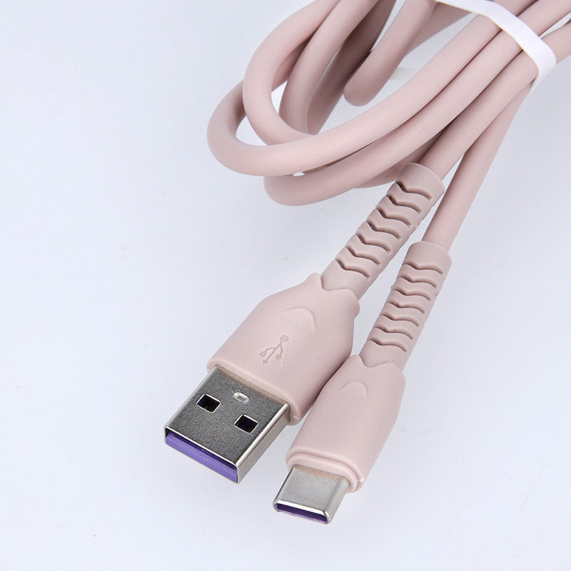 Maxlife MXUC-04 cable USB - USB-C 1,0 m 3A pink - Billede 5