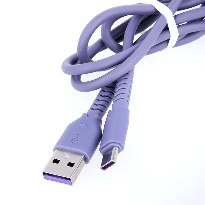 Maxlife MXUC-04 cable USB - USB-C 1,0 m 3A purple - Billede 4