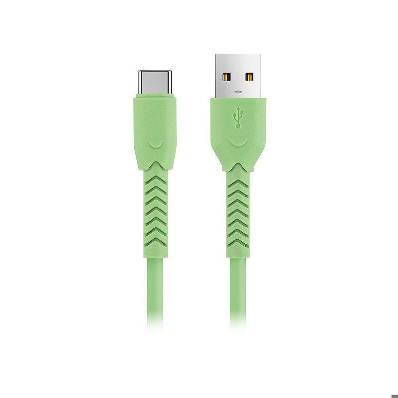 Maxlife MXUC-04 cable USB - USB-C 1,0 m 3A green