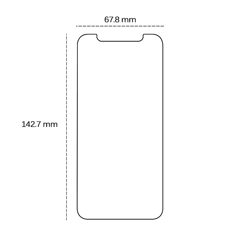 Tempered glass 2,5D for iPhone 13 / 13 Pro 6.1" / 14 / 16e / 17e 6,1" - Billede 2