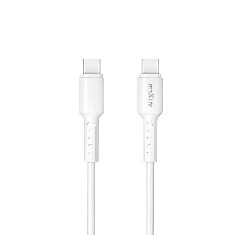 Maxlife MXUC-13 cable USB-C - USB-C 1,0 m 60W white