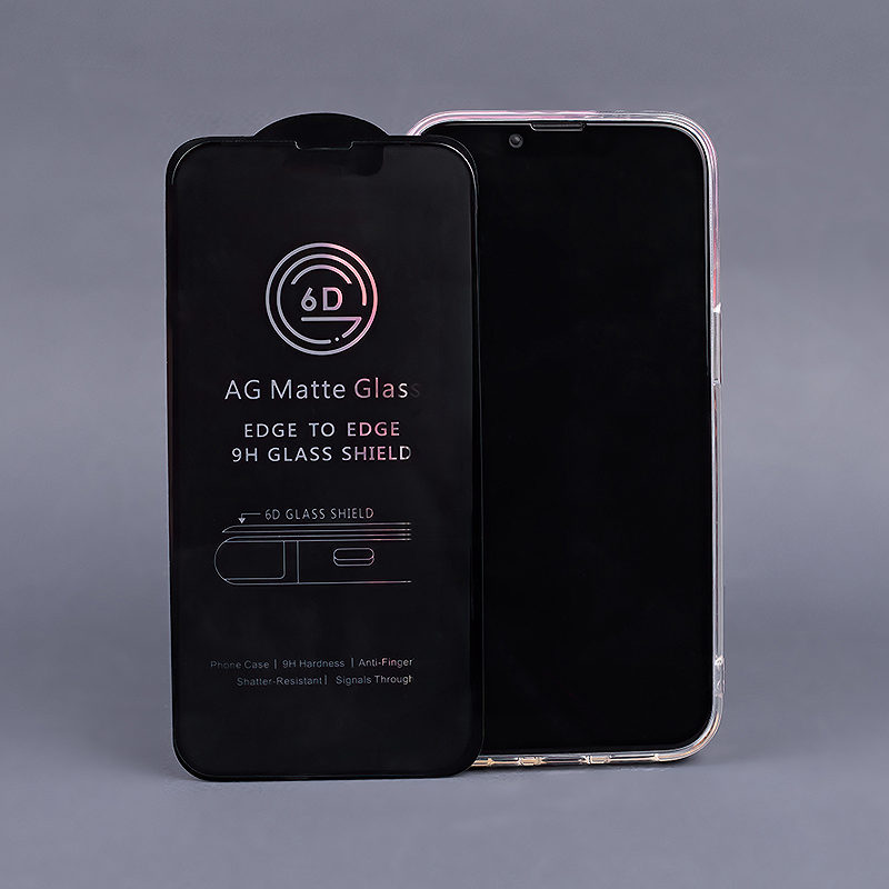 Tempered glass 6D matte for iPhone 15 Pro 6,1" black frame - Billede 5